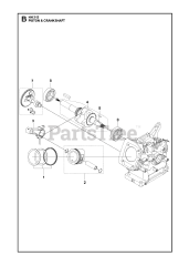 Husqvarna 536296205 (536296206) - Husqvarna Engine PISTON &amp; CRANKSHAFT