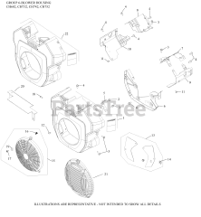 Kohler CH742-3103 - Kohler Command PRO Engine, Basic Version, 25hp, 747cc 06 Blower Housing