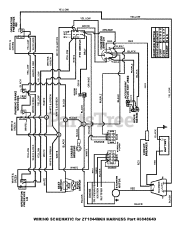 Snapper ZT 18441 KHC (5900608) - Snapper 44" Zero-Turn Mower, 18hp Wiring Schematic 18hp
