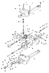 MTD 131-350D000 - MTD Lawn Tractor (1991) Single Speed Transaxle Left Hand