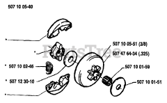Husqvarna 33 - Husqvarna Chainsaw (1989-05) Clutch Drum