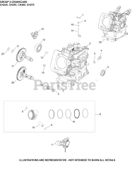 Kohler CH260-1012 - Kohler Command PRO Engine, Basic Version, 6hp, 4.5kW 02 CrankCase