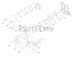 Toro 73428 (312-8) - Toro Garden Tractor (SN: 089000001 - 089000499) (1998) Pto Clutch And Cover