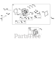 Briggs & Stratton 130G32-0123-H5 - Briggs & Stratton Horizontal Engine Cylinder Head Group