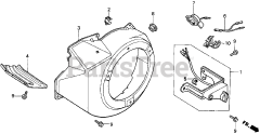 Honda GX270 HA (GCAB) - Honda Engine, Made in Japan (SN: GCAB-1000001 - GCAB-1999999) FAN COVER
