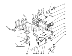 Toro 62040 (T 4000 D) - Toro Generator (SN: 008000001 - 008999999) (1988) Throttle Control  Governor Assembly