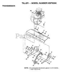 Poulan HD F550 H - Poulan Front-Tine Tiller (1999)