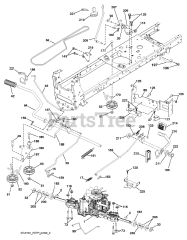 Husqvarna YTH 23K48 (960450036-00) - Husqvarna 48" Yard Tractor (2011-08) DRIVE