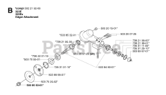 Husqvarna 323 E - Husqvarna Handheld Edger (2002-03) BEVEL GEAR