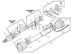 Cub Cadet 308 (190-308-100) - Cub Cadet 42" Rear PTO Tiller Power Take Off