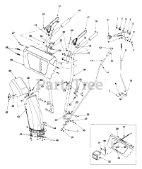 Yard Machines 31AE662H013 - Yard Machines Snow Thrower (1999) (Costco) Handle Assembly 31AE662H