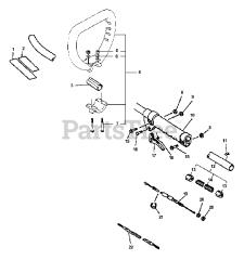 Echo PE-2000 - Echo Edger (Type 2E) Driveshaft, Handles, Throttle