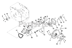 Ariens 921317 - Ariens Deluxe 24" Track Snow Blower (SN: 000101 - 094999) Friction Drive