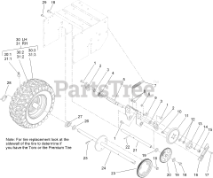 Toro 38608 (722 E) - Toro 22" Power Throw Snow Thrower (SN: 312000001 - 312999999) (2012)