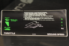Toro 95-1701 Decal - Control Panel