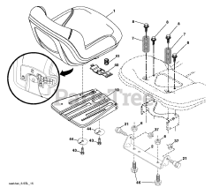 Husqvarna LTH 1842 (960410394-00) - Husqvarna 42" Lawn Tractor (2018-05) SEAT
