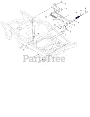 Gravely 918015 (ZT XL 52) - Gravely 52" Zero-Turn Mower, 23hp Kawasaki FR (SN: 030000 - 0399999) Foot Pedal