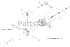 Toro 30938 - Toro 48" Walk-Behind Mower, Fixed Deck, Pistol Grip, Hydro Drive (SN: 314000001 - 314999999) (2014) LH HYDRAULIC PUMP ASSEMBLY NO. 116-0942