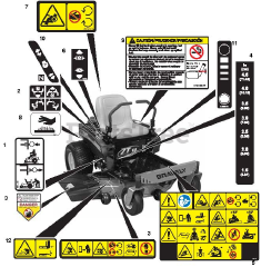 Gravely 915190 (ZT 34) - Gravely 34