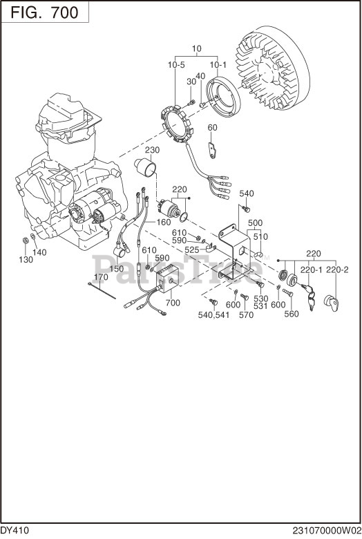 Subaru Robin DY410D83540 DY41
