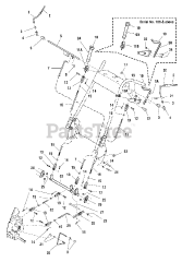 Simplicity 1694494 - Simplicity Pacer 34" Walk-Behind Mower Controls Group (FI0003)