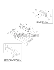 Cub Cadet 59A30017 (59A30017150) - Cub Cadet Tank Spreader Kit att Counter Weight Assembly