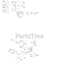 Briggs & Stratton 21B807-0239-E1 - Briggs & Stratton Vertical Engine Controls, Fuel Supply, Governor Spring