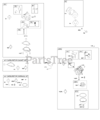 Briggs & Stratton 84232-0121-E2 - Briggs & Stratton Horizontal Engine Carburetor, Intake Manifold, Kit-Carburetor Overhaul