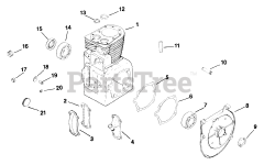 Kohler K321-60186 - Kohler K-Series Engine, Made for Jacobsen, 14hp, 10.4kW Crankcase (TP-691-B) Rev 10/18/2006