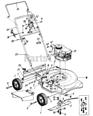 MTD 114-040A336 - MTD Walk-Behind Mower (1994) (Home Quarters)