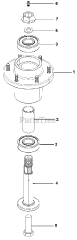 EverRide 988412 (EGWKA1548S) - EverRide Pro Walk-Behind Mower (SN: 000101 - 000400) Spindle Assembly