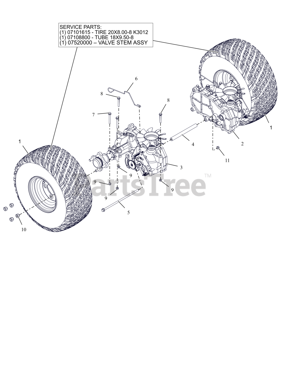 ぎー　イラスト6点 Gravely Repair Part 09665600 - Transaxle- Serviceable Ezt -Lh