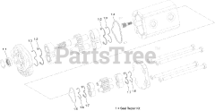 Toro 22328 HD (TX 1000) - Toro Dingo Wide Track Compact Utility Loader (SN: 414000000 - 999999999) Gear Pump Assembly No. 130-7731