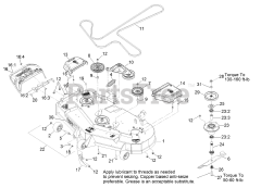 Exmark LZS801KA524 - Exmark 52" Lazer Z S-Series Zero-Turn Mower, Kawasaki FX801V (SN: 313000000 - 313999999) (2013) Deck Assembly