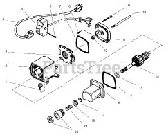 Lawn-Boy 28230 (522 R) - Lawn-Boy 22" Snow Thrower (SN: 007900001 - 007999999) (1997) STARTER MOTOR NO. 33290D