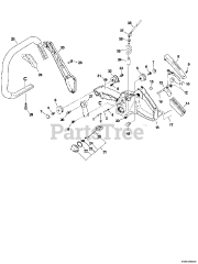 Echo CS-8000 - Echo Chainsaw (Type 1E) (Original Version) Handles, Throttle Control, Fuel System