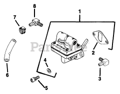 Kohler K181-301027 - Kohler K-Series Engine, Made for H.L. Diehl, 8hp, 6kW Fuel Pump 0207003371