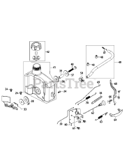 MTD 1P70C0A-11 - MTD Engine 1P70C0A-11 Fuel Tank &amp; Mounting