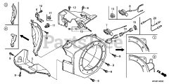 Honda GX200 UT VS17 (GCAHT) - Honda Engine, Made in Thailand (SN: GCAHT-1000001 - GCAHT-9999999) FAN COVER
