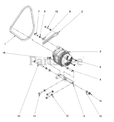 Milbank 076540-01 - Milbank 35kW Liquid Cooled Home Standby Generator Engine Service Parts - Alternator (80014155)