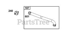 Briggs & Stratton 25T237-0347-H5 - Briggs & Stratton Horizontal Engine Fuel Supply Group