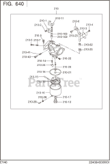 Subaru Robin EY400DD2240 (EY40) - Subaru Robin Engine 640 Carburetor