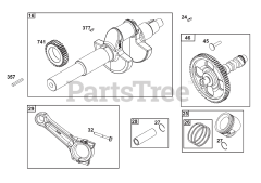 Briggs & Stratton 543477-0203-J1 - Briggs & Stratton Horizontal Engine