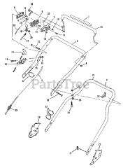 Lawn-Boy L 21 ZPN - Lawn-Boy Walk-Behind Mower (SN: H00000001 - H99999999) (1989) HANDLE GROUP MODELS: L21ZPN