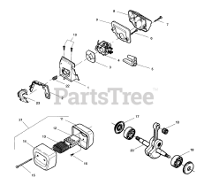 Husqvarna 41 - Husqvarna Chainsaw (1997-07) Air Filter/Carburetor, Muffler, Crankshaft