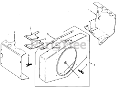 Cub Cadet 1541 (141-651-100) - Cub Cadet Garden Tractor (SN: 800000 - 816508) Baffles &amp; Shroud