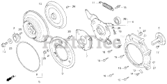 Honda H4518 H HSA/C (MZAT) - Honda Lawn Tractor, Made in Japan (SN: MZAT-3000001 - MZAT-3999999) P.T.O. CLUTCH (H4518H)