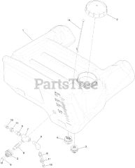 Toro 34230 - Toro Stand-On Spreader/Sprayer (SN: 412800000 - 415299999) Sprayer Tank Assembly No. 126-0286