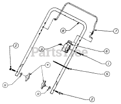 Mastercraft 31A-140-515 - Mastercraft Snow Thrower (1998) Handle Assembly