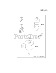 Kawasaki FD620D-FS18 - Kawasaki Engine FUEL-TANK/FUEL-VALVE